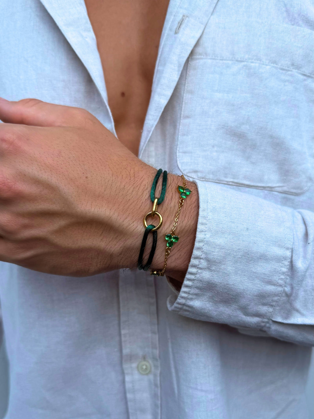 GREEN UNITY BRACELET | 18K Gold