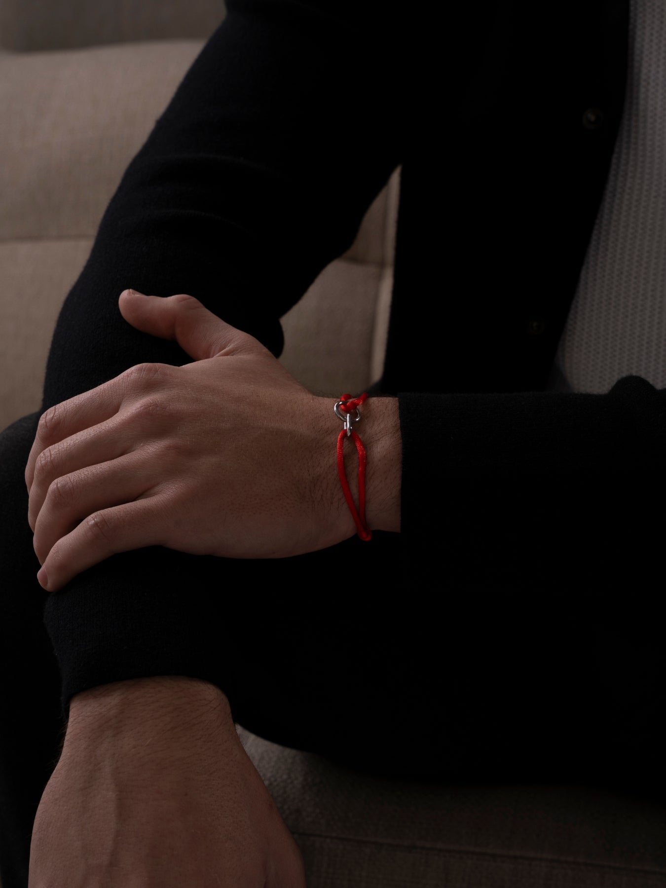 RED UNITY BRACELET | Silver