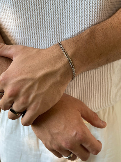 FIGARO BRACELET 3MM | Silver