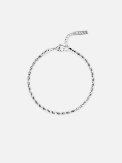 ROPE BRACELET 3MM  |  Silver