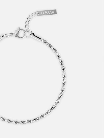 ROPE BRACELET 3MM | Silver