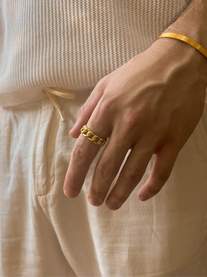 CUBAN RING | 18K Gold