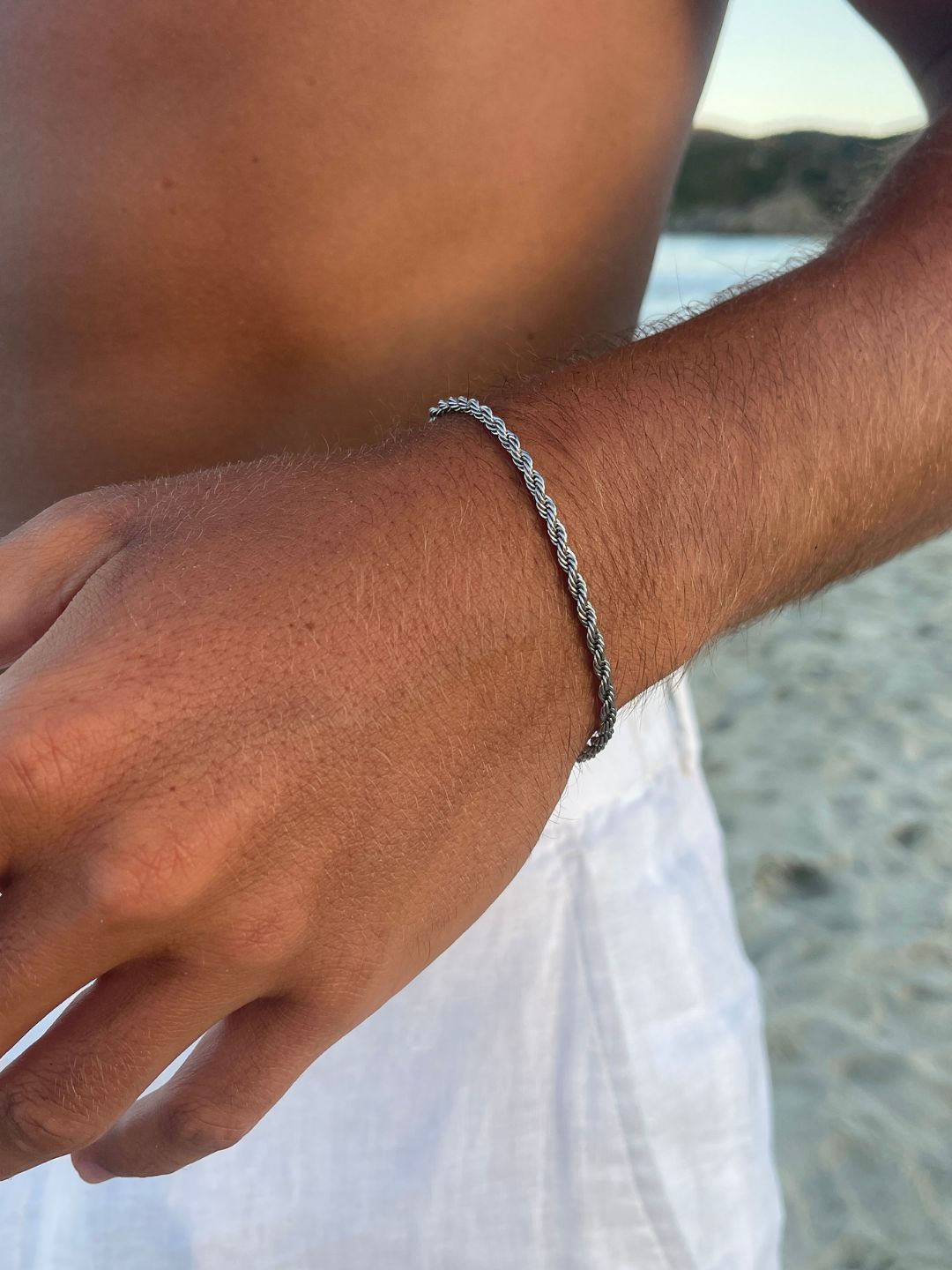 ROPE BRACELET 3MM  |  Silver