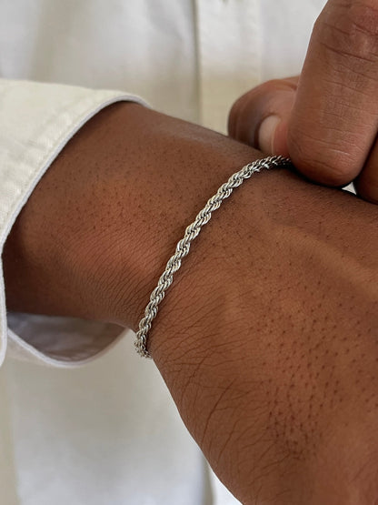 ROPE BRACELET 3MM | Silver