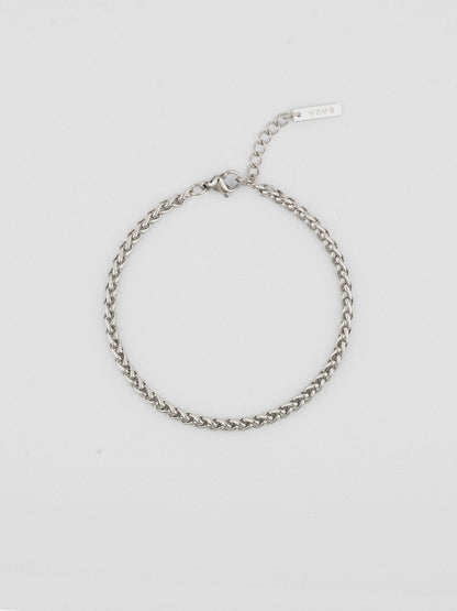 WHEAT BRACELET 3MM | Silver