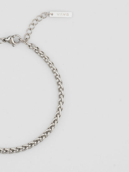 WHEAT BRACELET 3MM | Silver