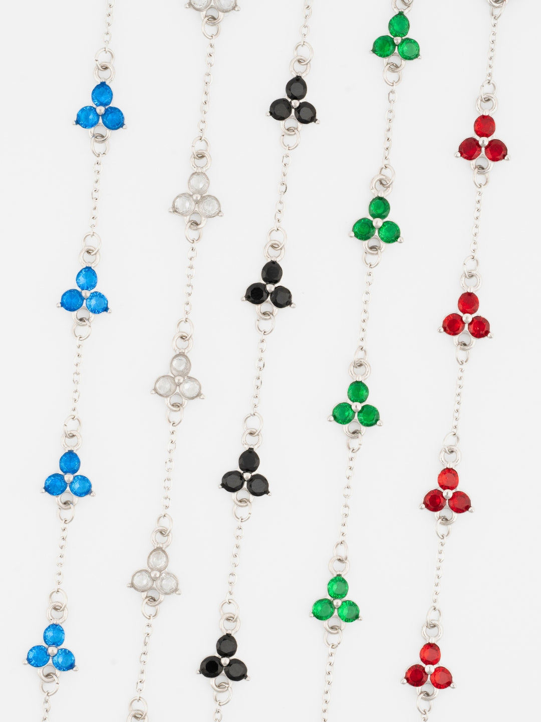 RED CLOVER BRACELET | Silver