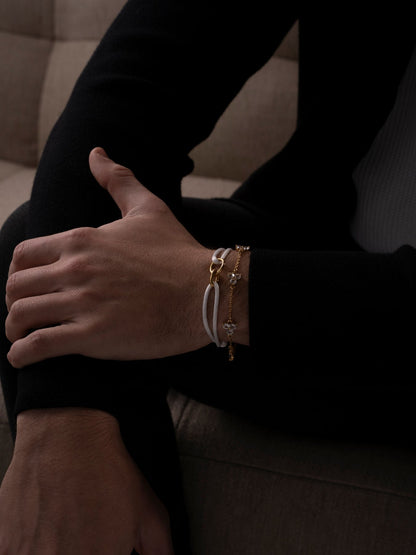 SNOW UNITY BRACELET | 18K Gold